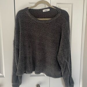 Carly Jean fuzzy textured sweater